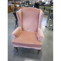 QUEEN ANNE STYLE WINGBACK CHAIR