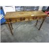 Image 2 : IRON AND WOOD HALL TABLE