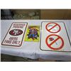Image 1 : LOT OF 3 SIGNS - SUPERMAN, RESERVED PARKING, NO SMOKING