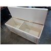 Image 3 : LARGE WHITE STORAGE BENCH