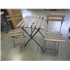 Image 1 : FOLDING PATIO TABLE AND 2 CHAIRS