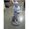 Image 3 : LARGE BIRD BATH AND 4 PIECES OF YARD FIGURES