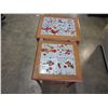 Image 1 : 2 NESTING TABLES TILE TOP