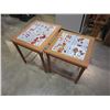 Image 2 : 2 NESTING TABLES TILE TOP