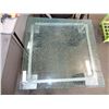 Image 3 : MODERN GLASS TOP END TABLE