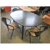 Image 1 : ROUND METAL DINING TABLE AND 4 CHAIRS