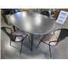 Image 2 : ROUND METAL DINING TABLE AND 4 CHAIRS