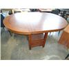 Image 1 : NEW ASHLEY MISSION OAK PUB HEIGHT DINING TABLE W/ EXTENTIONS - RETAIL $1249