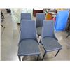 Image 1 : 4 MODERN UPHOLSTERED DINING CHAIRS