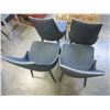 Image 3 : 4 MODERN UPHOLSTERED DINING CHAIRS