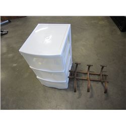 3 DRAWER ORGANIZER AND COAT HANGER