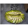 Image 1 : METAL WALL LILLY PAD DECOR AND METAL FISH DISPLAY DECOR