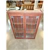 Image 2 : VINTAGE LEADED GLASS CABINET