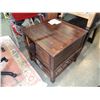 Image 1 : ASHLEY FLOOR MODEL END TABLE W/ 1 CUPBOARD W/ POWER AND USB OUTLET - RETAIL $399