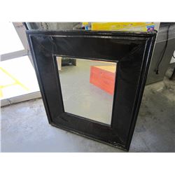 BLACK FRAMED MIRROR