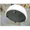 Image 3 : NEW ROUND MODERN LIGHT GREY MICROFIBER OTTOMAN - $699