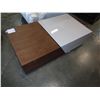 Image 1 : ASHLEY FLOOR MODEL MODERN COFFEE TABLE W/ SLIDING STORAGE