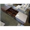 Image 2 : ASHLEY FLOOR MODEL MODERN COFFEE TABLE W/ SLIDING STORAGE