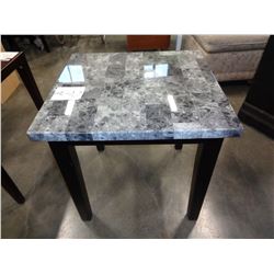 ASHLEY FLOOR MODEL FAUX MARBLE TOP ENDTABLE RETAIL $299