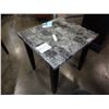 Image 2 : ASHLEY FLOOR MODEL FAUX MARBLE TOP ENDTABLE RETAIL $299