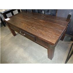 ASHLEY FLOOR MODEL INDUSTRIAL LOOK COFFEE TABLE