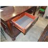 Image 3 : ASHLEY FLOOR MODEL 2 DRAWER CONSOLE MEDIA OR SOFA TABLE, DARK FINISH RETAIL $749