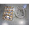 Image 1 : LARET ROPE AND WOOL PLAID BLANKET