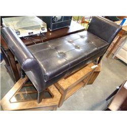 ASHLEY FLOOR MODEL BROWN BENCH WITH FLIP TOP