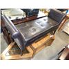 Image 1 : ASHLEY FLOOR MODEL BROWN BENCH WITH FLIP TOP
