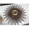 Image 2 : 2 MID CENTURY STARBURST WALL CLOCKS