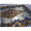 Image 3 : 4 x 3 1 SIDED STAINED GLASS WINDOW - HAS 3 CRACKS