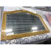 Image 2 : BEVELLED GOLD FRAMED WALL MIRROR