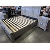 Image 11 : KING SIZE ASHLEY SLEIGH BED FRAME WITH 2 DRAWER FOOTBOARD AND PAIR OF 3 DRAWER NIGHTSTANDS