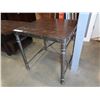 Image 2 : ASHLEY FLOOR MODEL INDUSTRIAL LOOK METAL BASE END TABLE