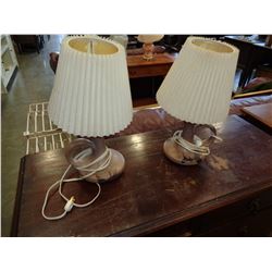 2 CERAMIC TABLE LAMPS