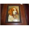 Image 3 : ORIGINAL DOG OIL PAINTING AND ORIGINAL ANTIQUE WATERCOLOR MOONLIGHT