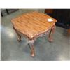 Image 1 : NEW MORGAN FURNITURE CARVED WALNUT FINISH ENDTABLE RETAIL $569