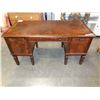 Image 1 : ASHLEY FLOOR MODEL CHERRY FINISH EXECUTIVE DESK RETAIL $1489