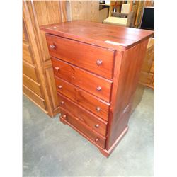 PINE 5 DRAWER HIGHBOY