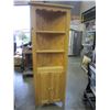 Image 1 : PINE CORNER CABINET DISPLAY SHELF