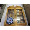 Image 1 : CURIO WALL CABINET W/ CONTENTS