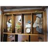 Image 3 : CURIO WALL CABINET W/ CONTENTS