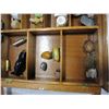 Image 4 : CURIO WALL CABINET W/ CONTENTS