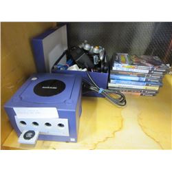 GAME CUBE CONSOLE W/ ACCESSORIES AND GAMES