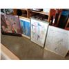 Image 1 : LOT OF 4 PRINTS IN FRAMES
