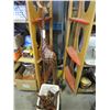 Image 1 : 4-1/2FT GIRAFFE FIGURE AND BASKET OF GIRAFFE FIGURES