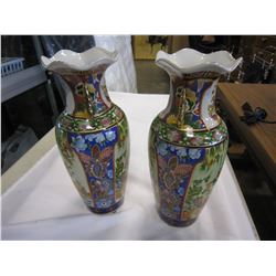 2 DECORATIVE EASTERN VASES