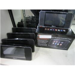LOT OF 5 LOOKEE 7" DESKTOP HD INTERENT TV/RADIO