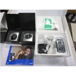 NOKIA FLIP PHONE AND 2 QUARTZ CLOCKS