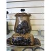Image 1 : ARNELS CERAMIC MUSHROOM COOKIE JAR AND BUTTER DISH